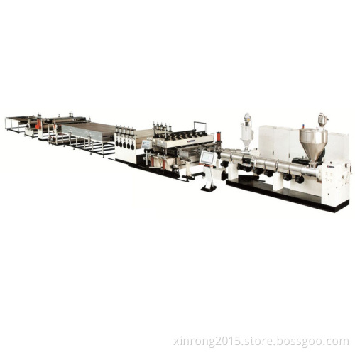 PC/PP/PE Plastic Hollow Cross Section Plate Extrusion Line